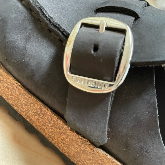 BIRKENSTOCK Buckley Leather Clog Women's Size US 7-7½ EU 38 Black - Picture 6 of 9